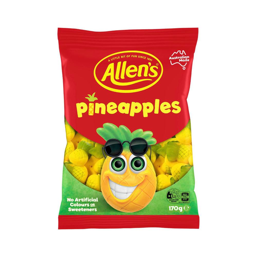 Allen's Lollies Pineapples - 170g