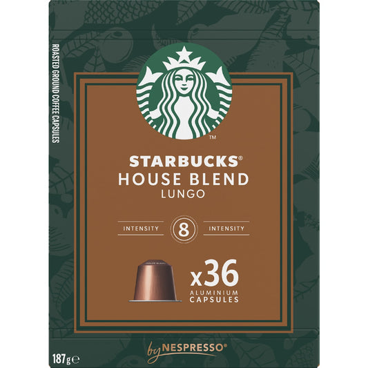 Starbucks By Nespresso House Blend Coffee Pods 36 Pack