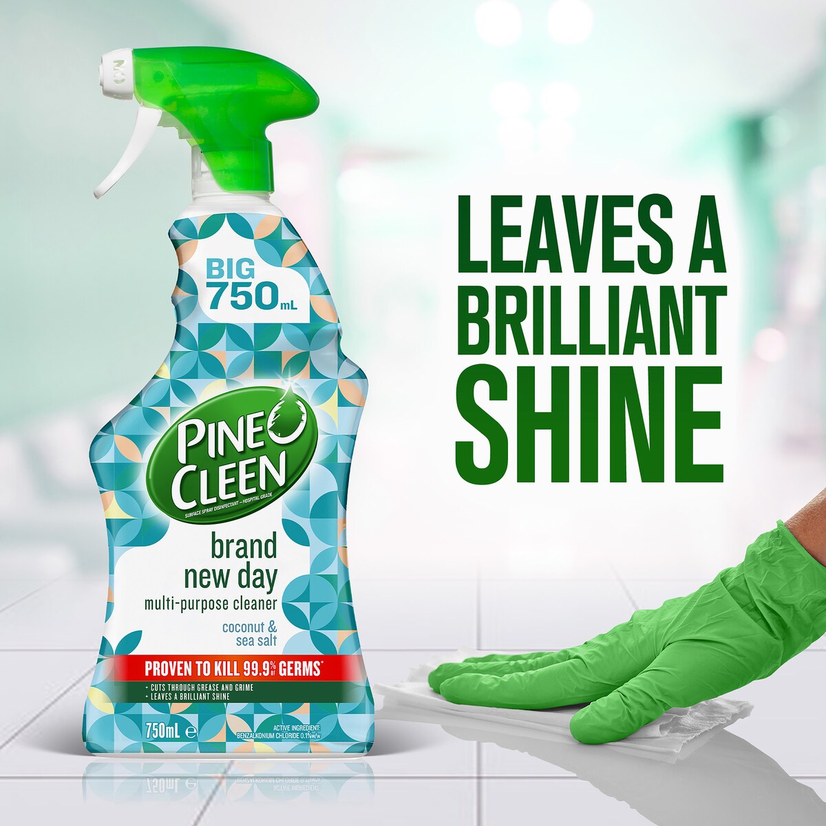 Pine O Cleen Coconut & Sea Salt Cleaning Disinfectant Cleaning Spray 750mL