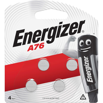 Energizer Lr44 A76 Alkaline Button Battery 4 Pack