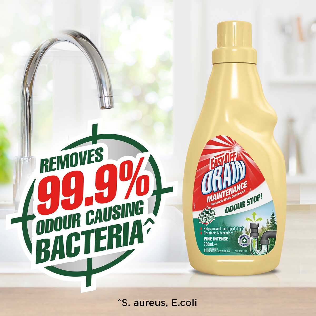 Easy Off Bam Drain Maintainer Odour Stop Cleaner 750ml