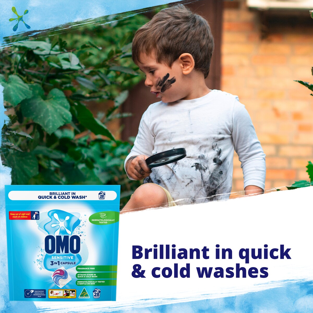 Omo Sensitive Laundry Capsules 3-in-1 28 Pack