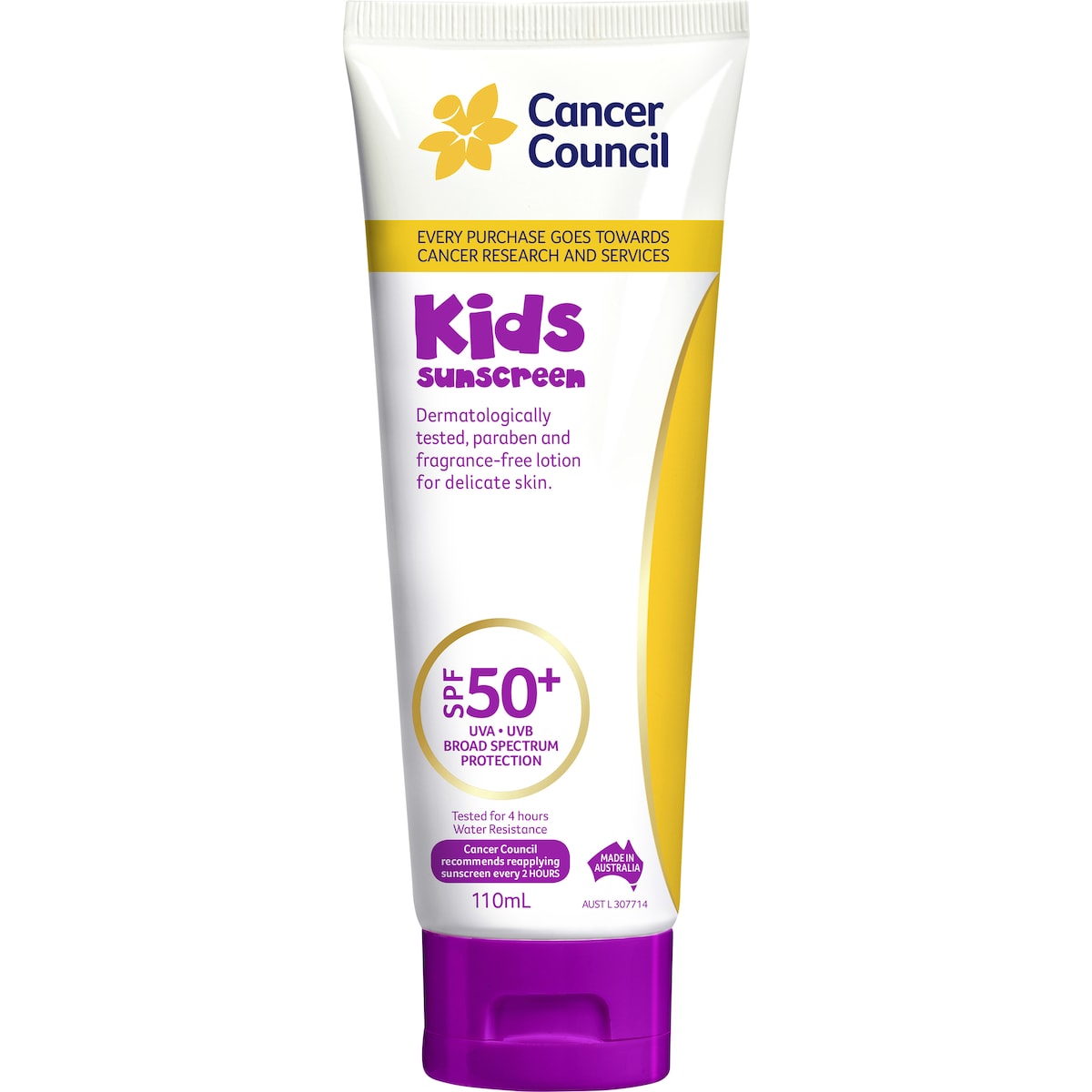 Cancer Council Kids Spf 50+ Sunscreen 110ml