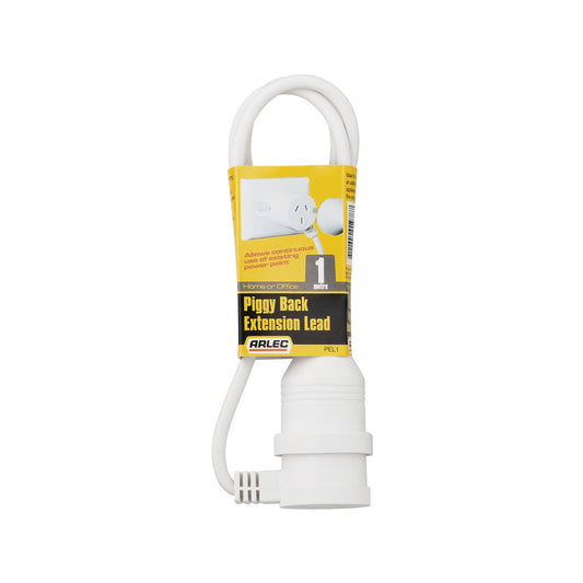 Arlec Piggy Back Extension Lead - 1m