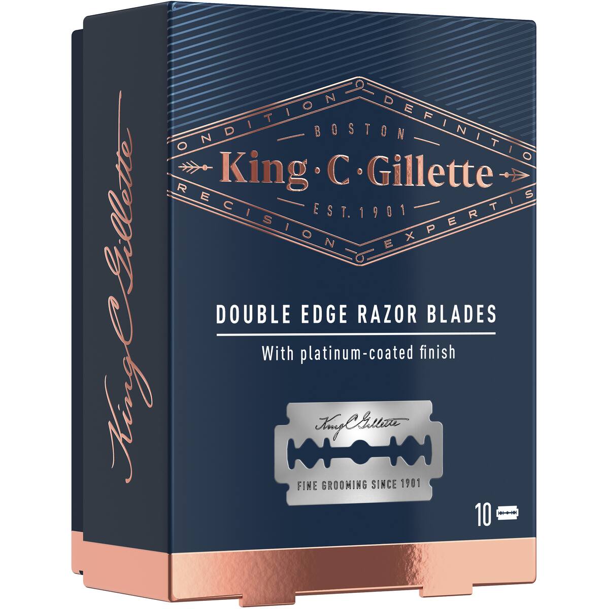 Gillette King C Double Edge Razor Blades 10 Pack