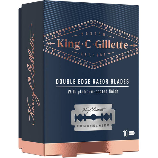 Gillette King C Double Edge Razor Blades 10 Pack