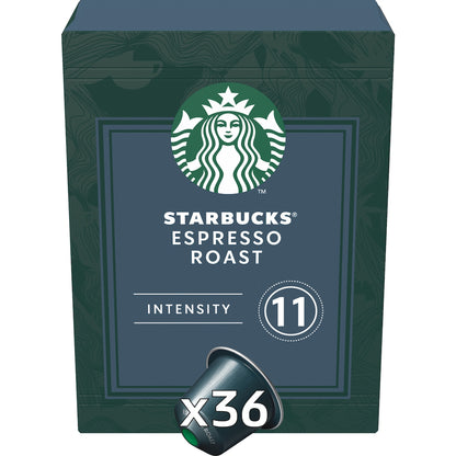 Starbucks by Nespresso Espresso Roast Coffee Pods Capsules 36 Pack