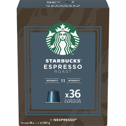 Starbucks by Nespresso Espresso Roast Coffee Pods Capsules 36 Pack