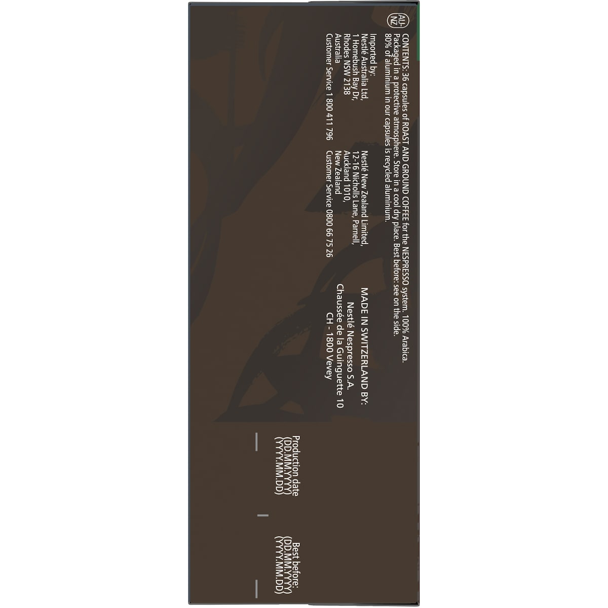 Starbucks By Nespresso Espresso Roast Coffee Pods 36 Pack