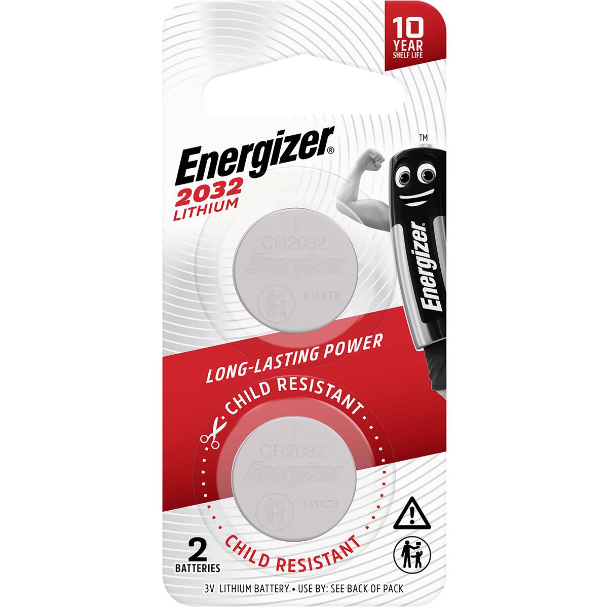 Energizer 2032 Cr2032 Lithium Coin Battery 2 Pack