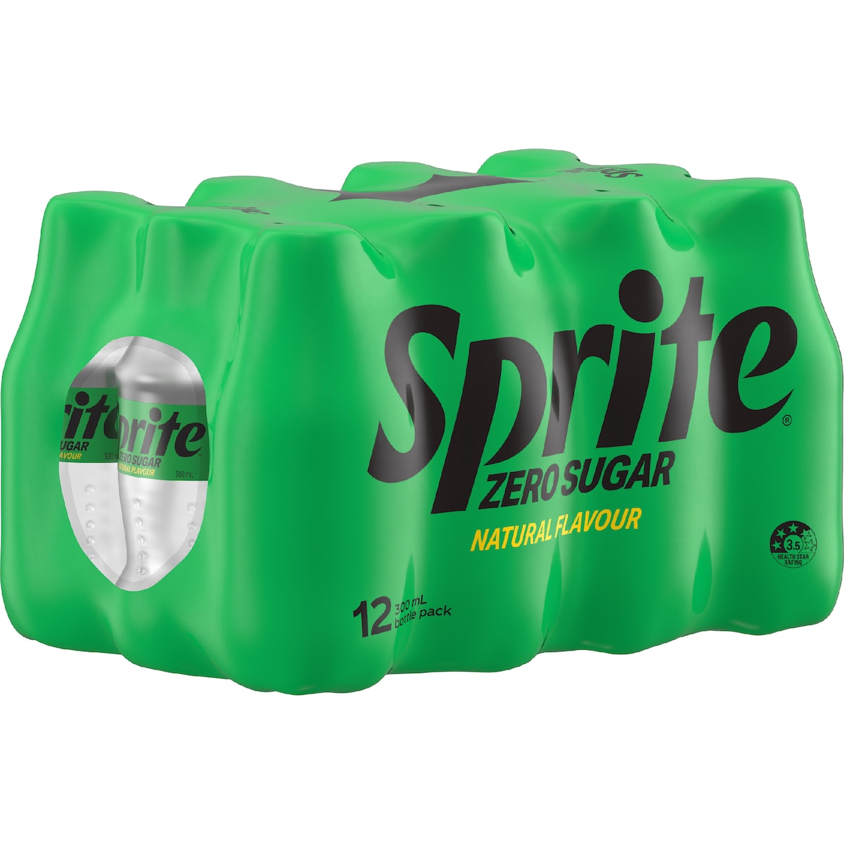 Sprite Zero Sugar Lemonade Soft Drink Mini Bottles 300ml X 12 Pack