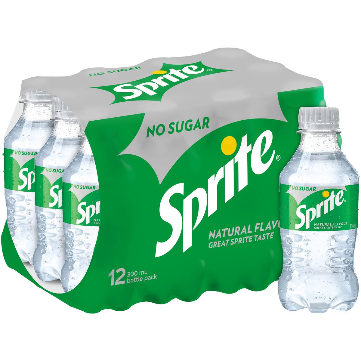 Sprite Zero Sugar Lemonade Soft Drink Mini Bottles 300ml x12 Pack