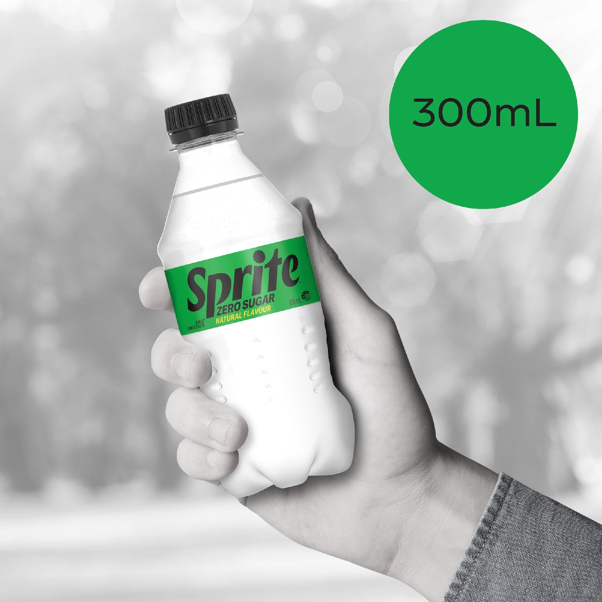 Sprite Zero Sugar Lemonade Soft Drink Mini Bottles 300ml X 12 Pack