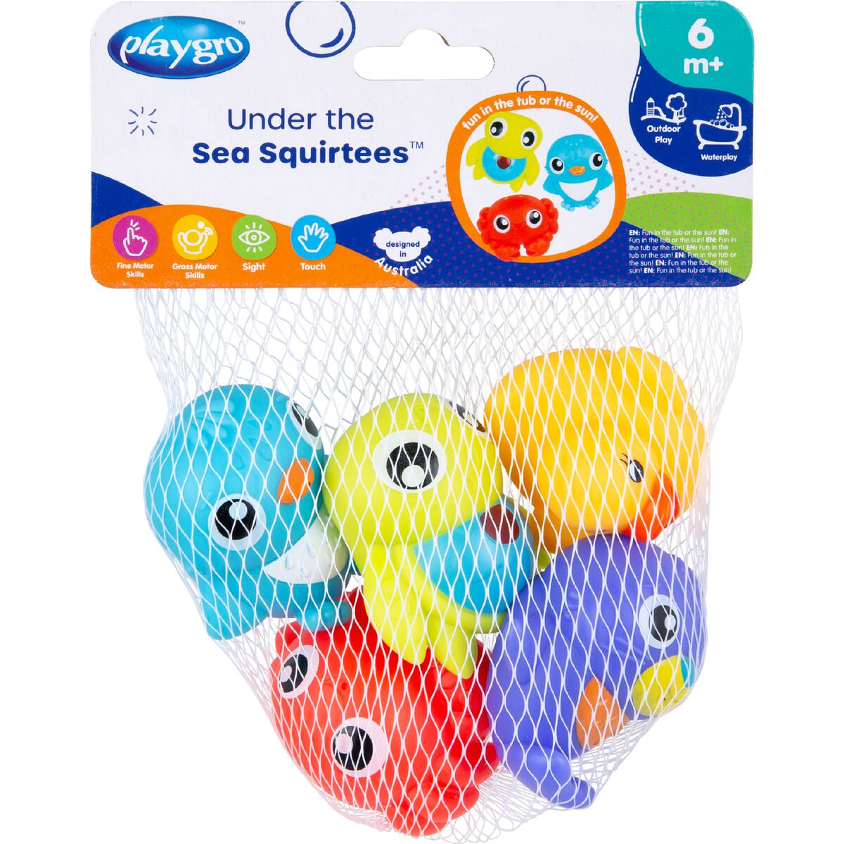 Playgro Under The Sea Squirtees Each