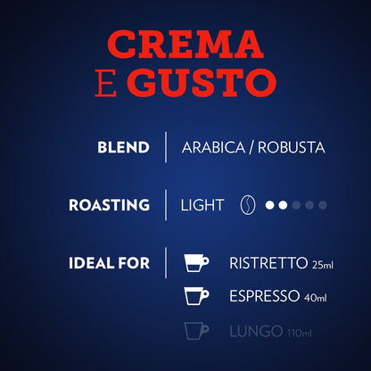 Lavazza Crema E Gusto Coffee Pods Nespresso Compatible 10 Pack