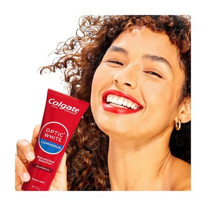 Colgate Optic White Luminous Express Teeth Whitening Toothpaste 2% Hydrog ... 125g