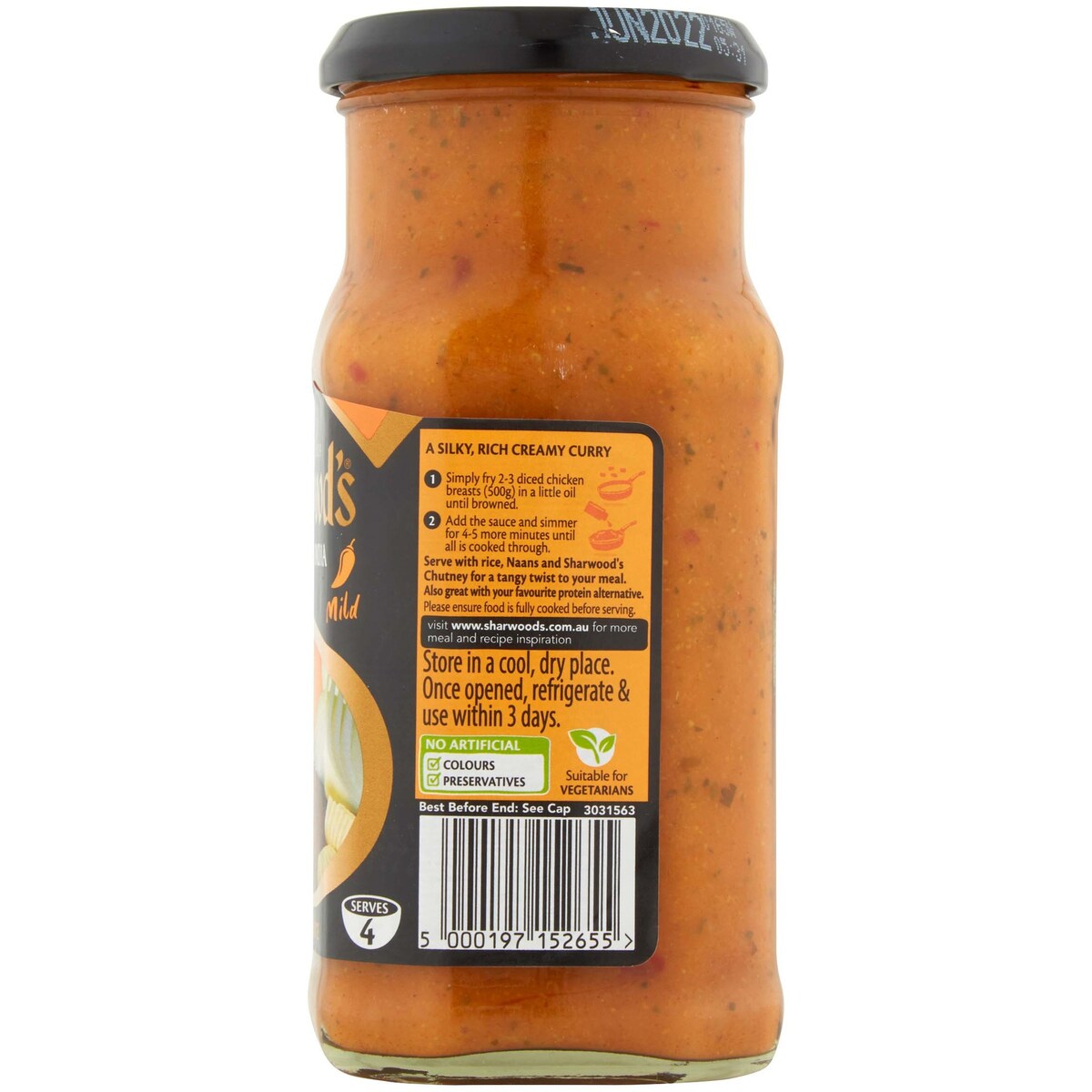 Sharwoods Simmer Sauce Butter Chicken 420g