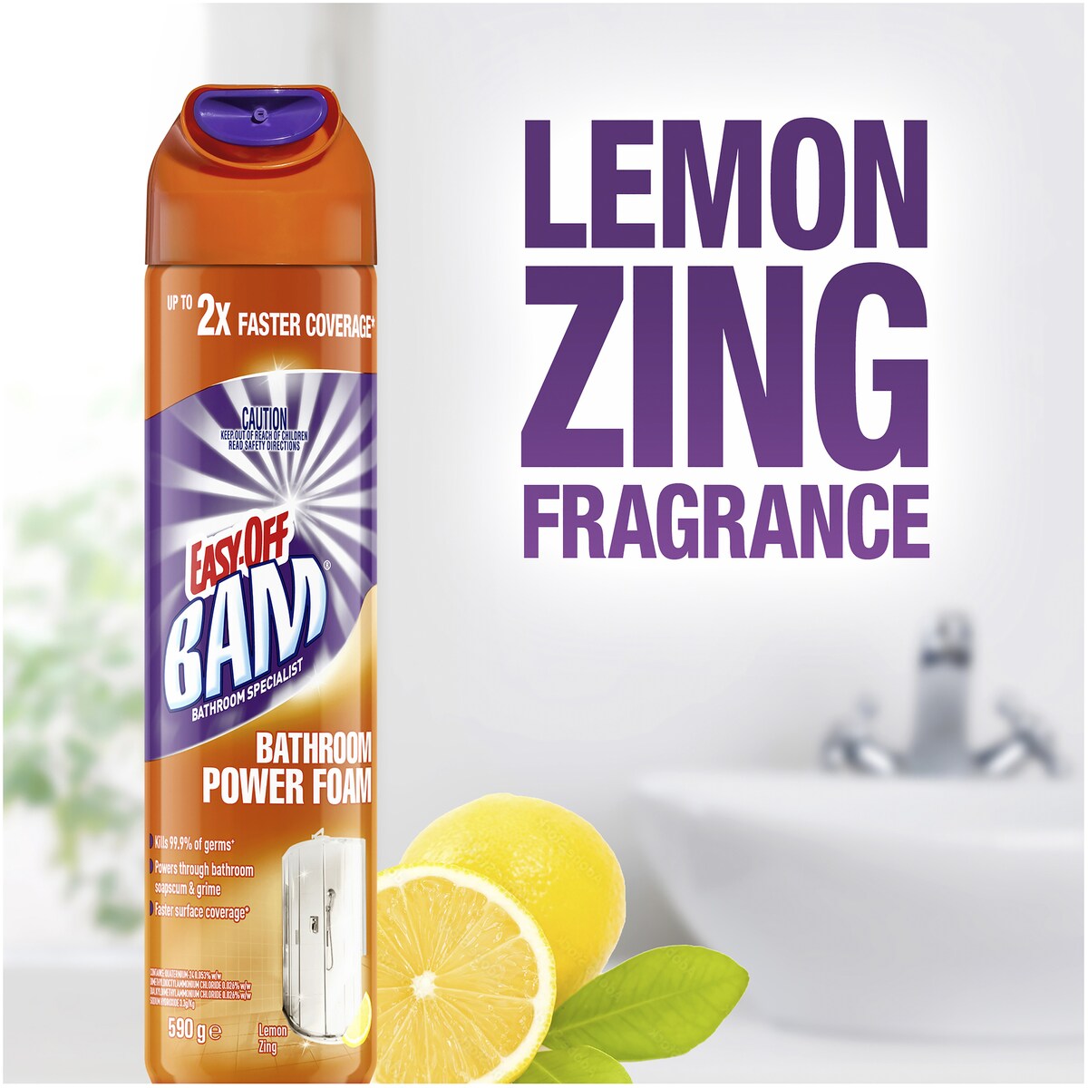 Easy Off Bam Bathroom Soapscum Cleaning Foam 590g