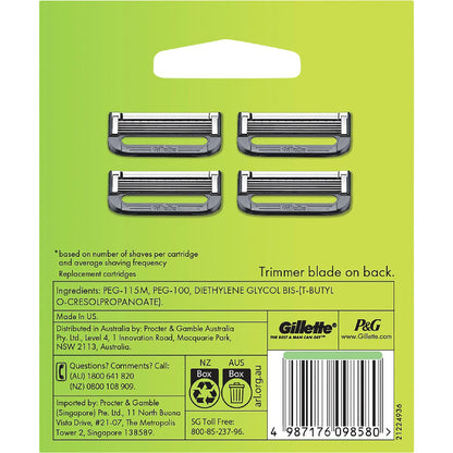 Gillette Labs Razor Cartridges 4 Pack