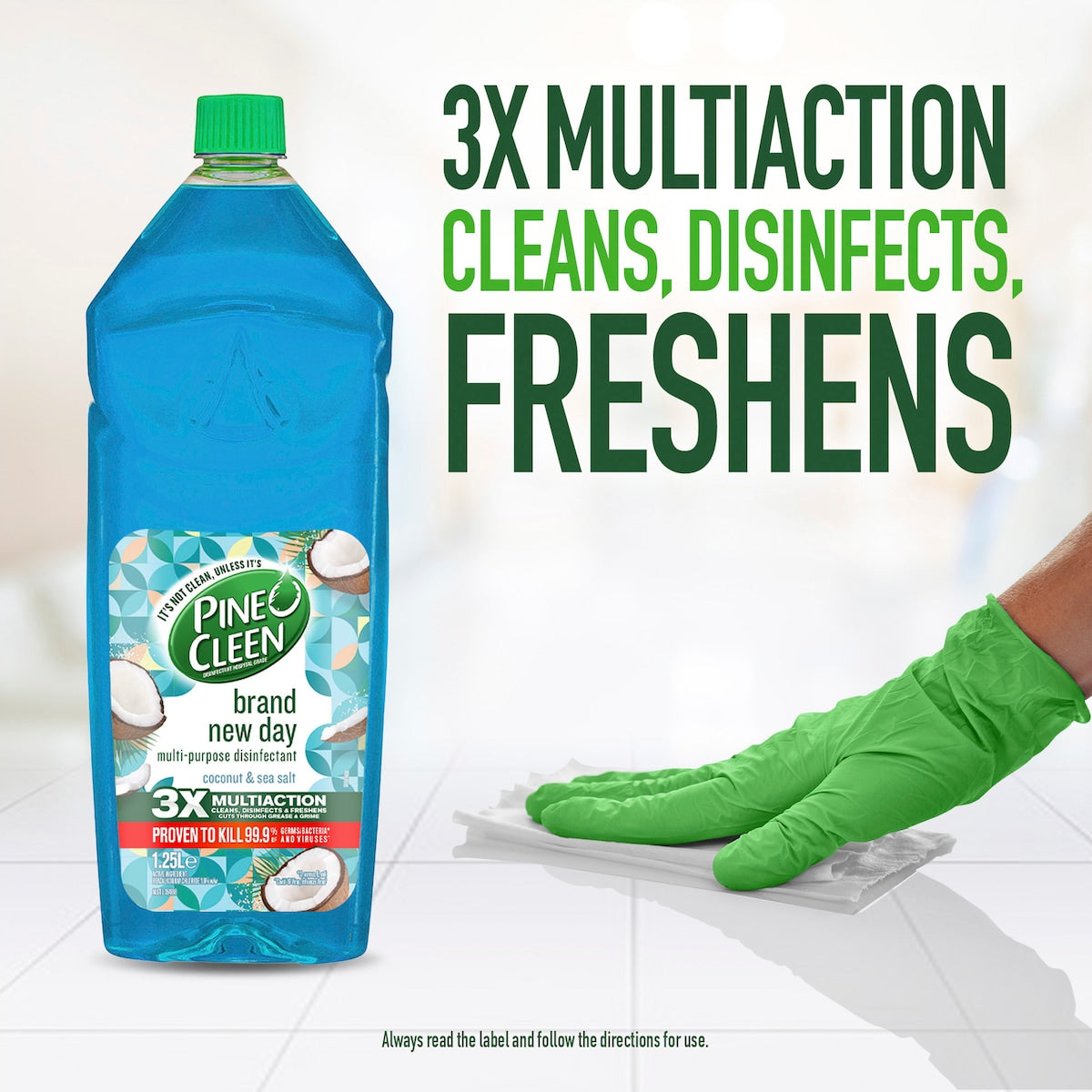 Pine O Cleen Brand New Day Coconut Disinfectant Liquid 1.25l