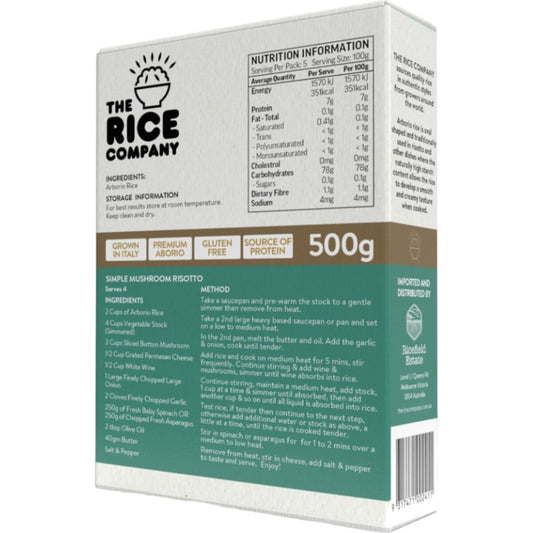 The Rice Company Italian Risotto Rice 500g