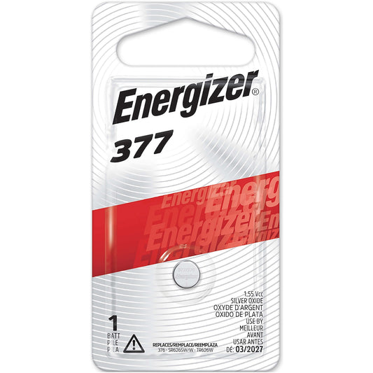 Energizer 377 Silver Oxide Watch Button Battery Each