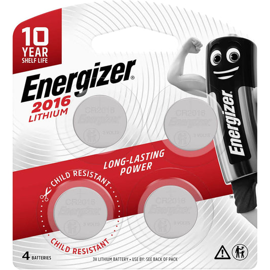 Energizer 2016 Cr2016 Lithium Coin Battery 4 Pack