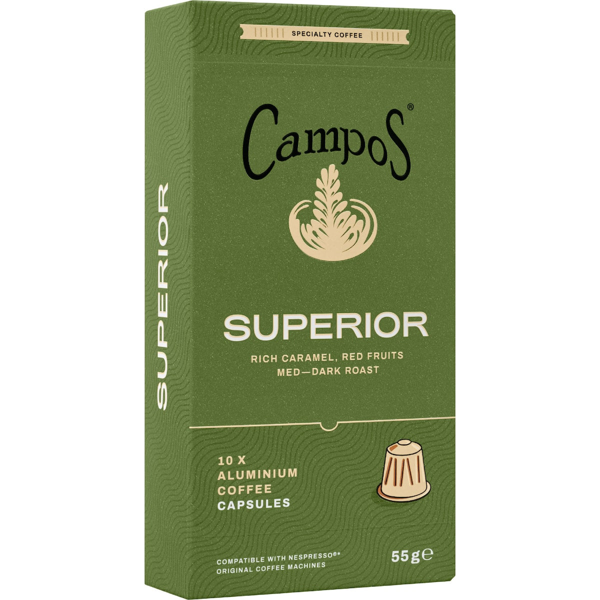 Campos Superior Aluminium Coffee Capsules 10 Pack