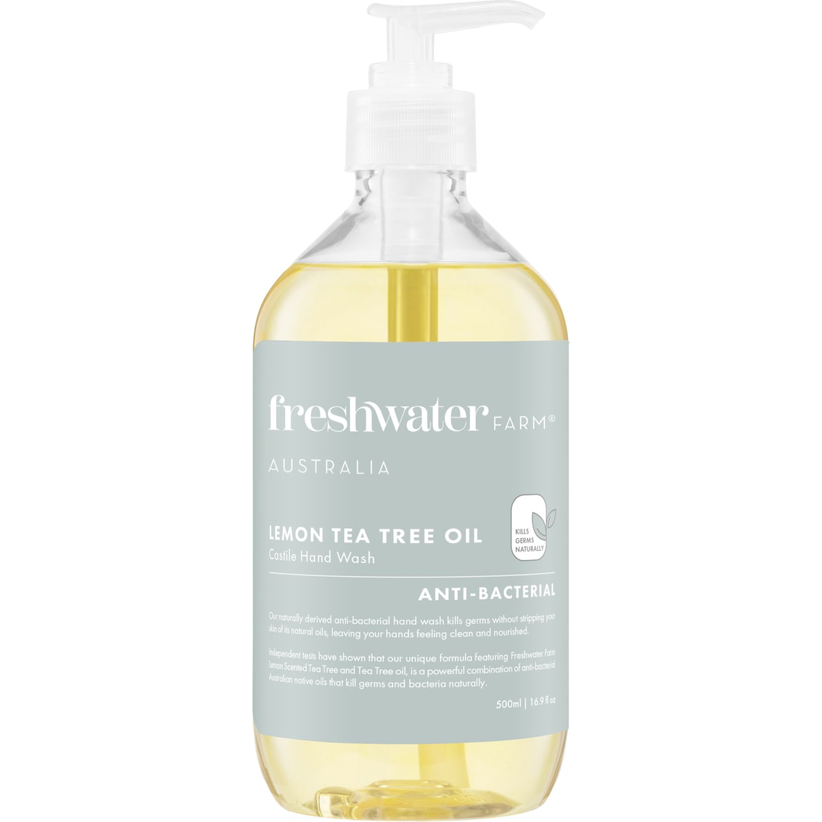 Freshwater Farm Australia Lemon Scented & Tea Tree Oil Hand Wash 500ml