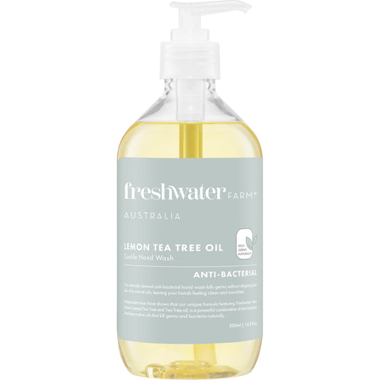 Freshwater Farm Australia Lemon Scented & Tea Tree Oil Hand Wash 500ml