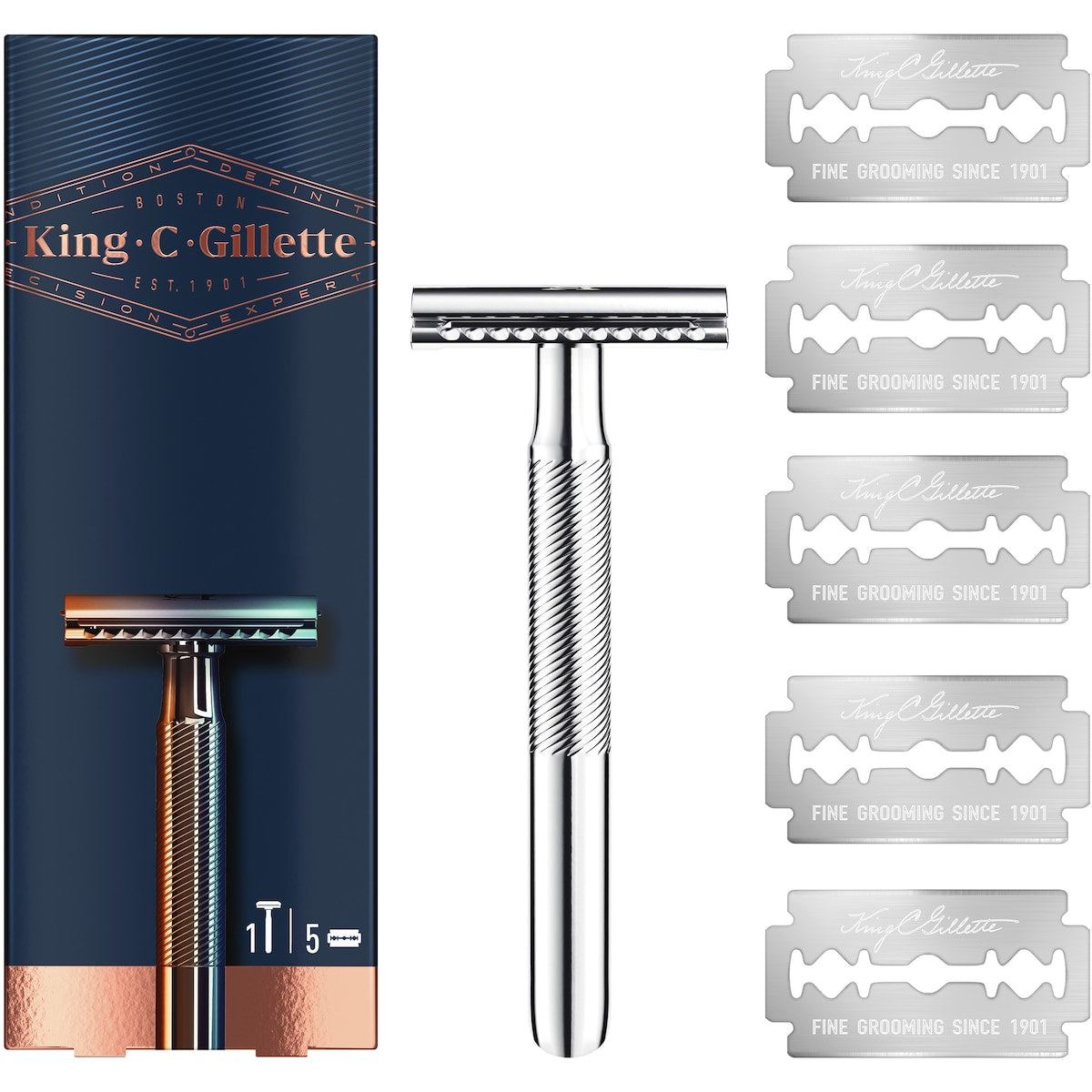 King C Gillette Double Edge Safety Razor Each