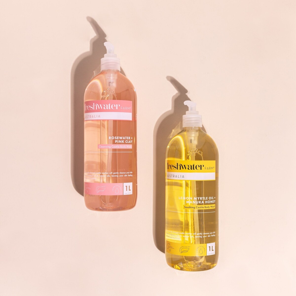 Freshwater Farm Lemon Myrtle Oil & Manuka Honey Body Wash 1l
