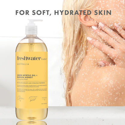 Freshwater Farm Lemon Myrtle Oil & Manuka Honey Body Wash 1l