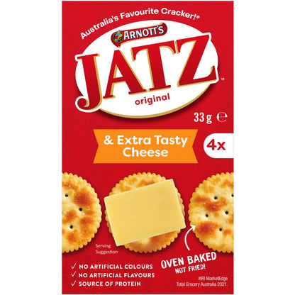 Arnotts Jatz Cracker Biscuits & Extra Tasty Cheese 33g