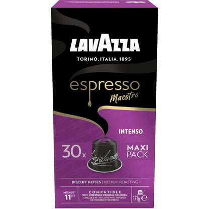 Lavazza Espresso Intenso Nespresso Compatible Coffee Pods 30 Pack