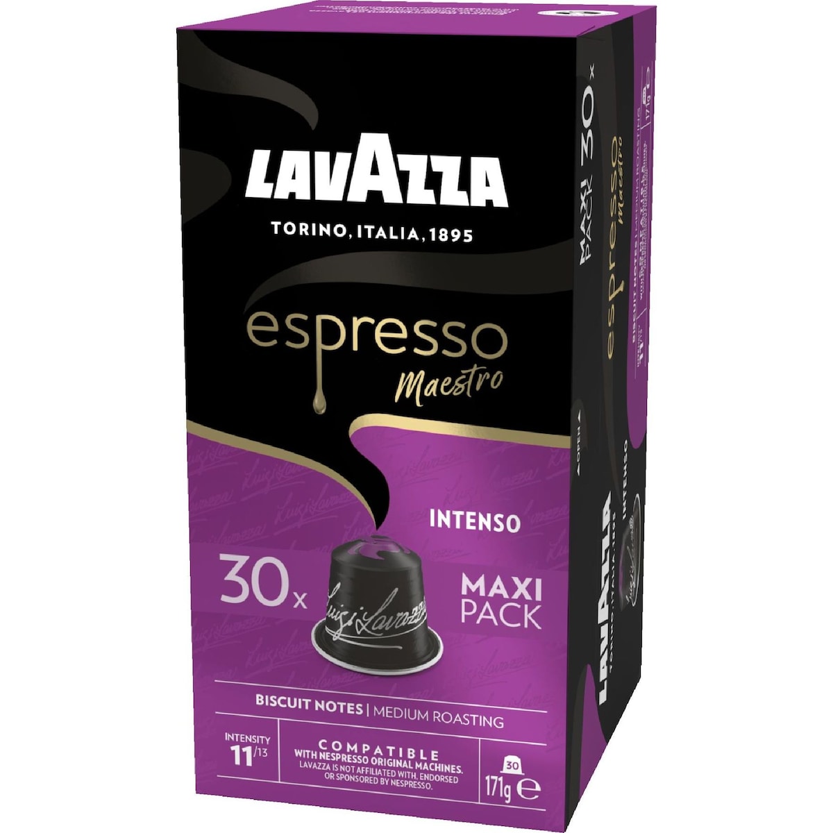 Lavazza Espresso Intenso Nespresso Compatible Coffee Pods 30 Pack