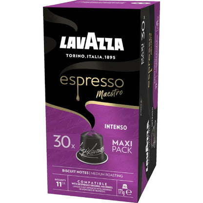 Lavazza Espresso Intenso Nespresso Compatible Coffee Pods 30 Pack