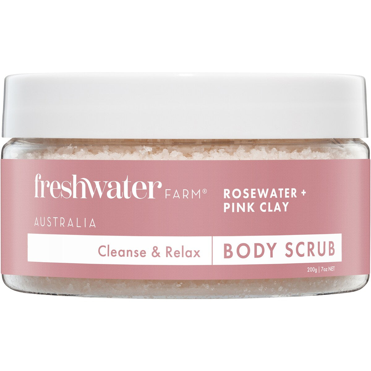 Freshwater Farm Rosewater & Pink Clay Body Scrub 200g