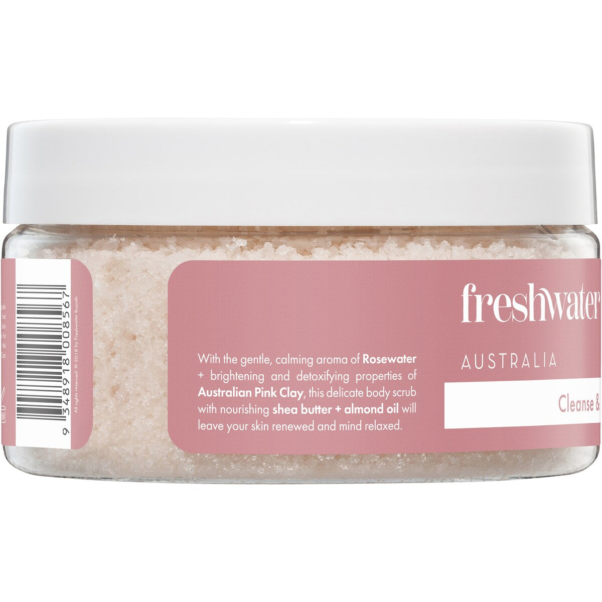 Freshwater Farm Rosewater & Pink Clay Body Scrub 200g