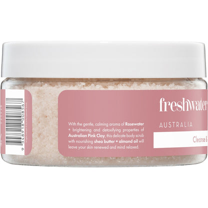 Freshwater Farm Rosewater & Pink Clay Body Scrub 200g