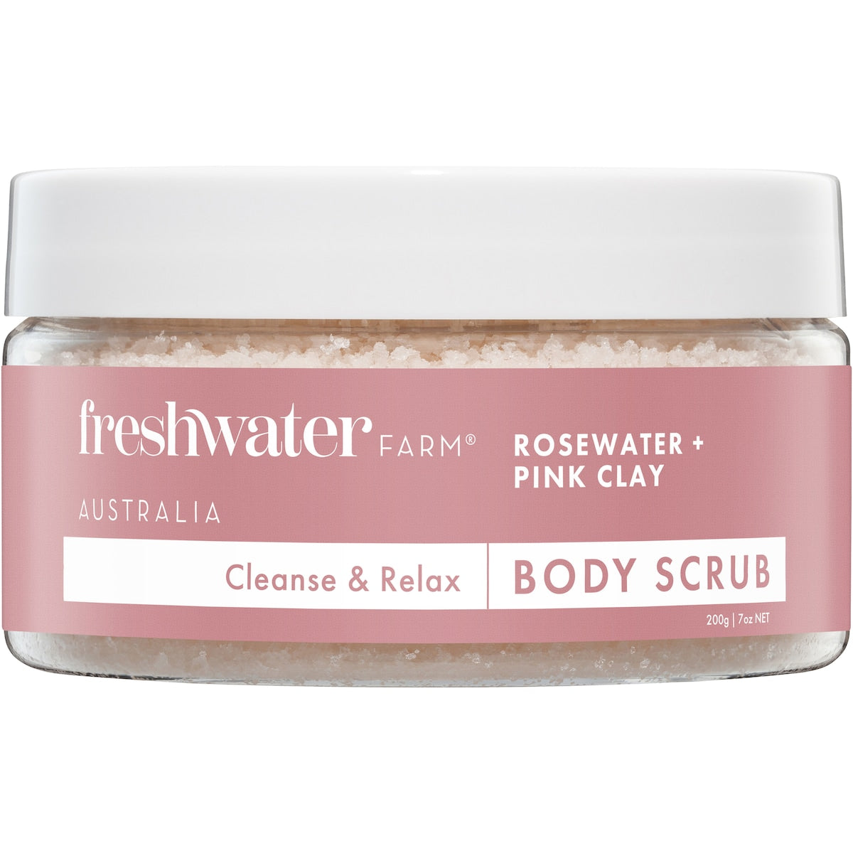 Freshwater Farm Rosewater & Pink Clay Body Scrub 200g