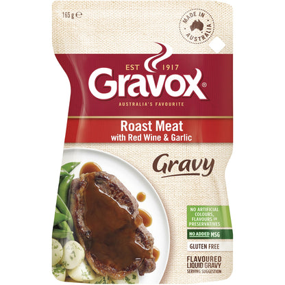 Gravox Roast Meat Red Wine & Garlic Liquid Gravy Pouch 165g