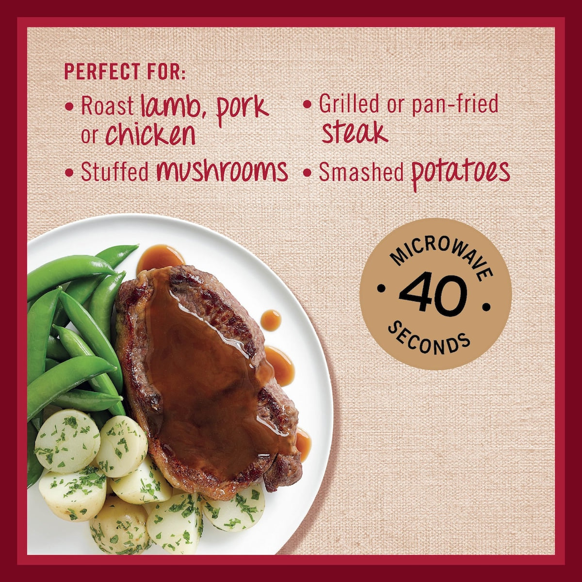 Gravox Roast Meat Red Wine & Garlic Liquid Gravy Pouch 165g