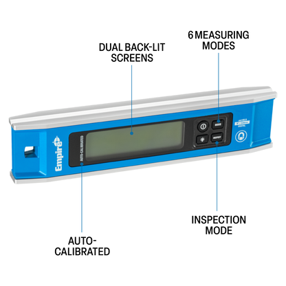 Empire Magnetic Digital Torpedo Level - 225mm