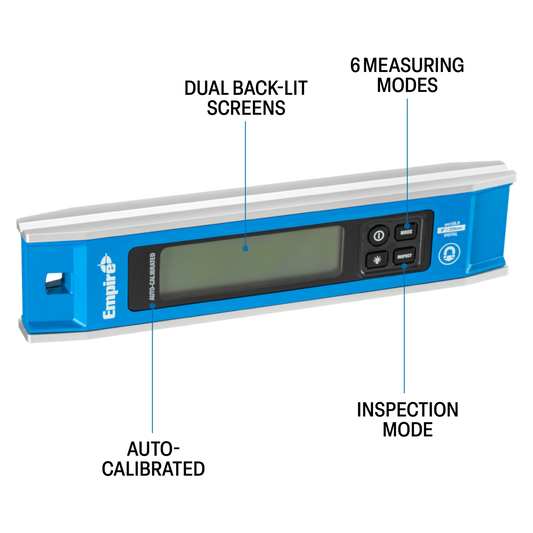 Empire Magnetic Digital Torpedo Level - 225mm