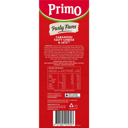 Primo Trios Cabanossi Cheese & Jatz Crackers 50g
