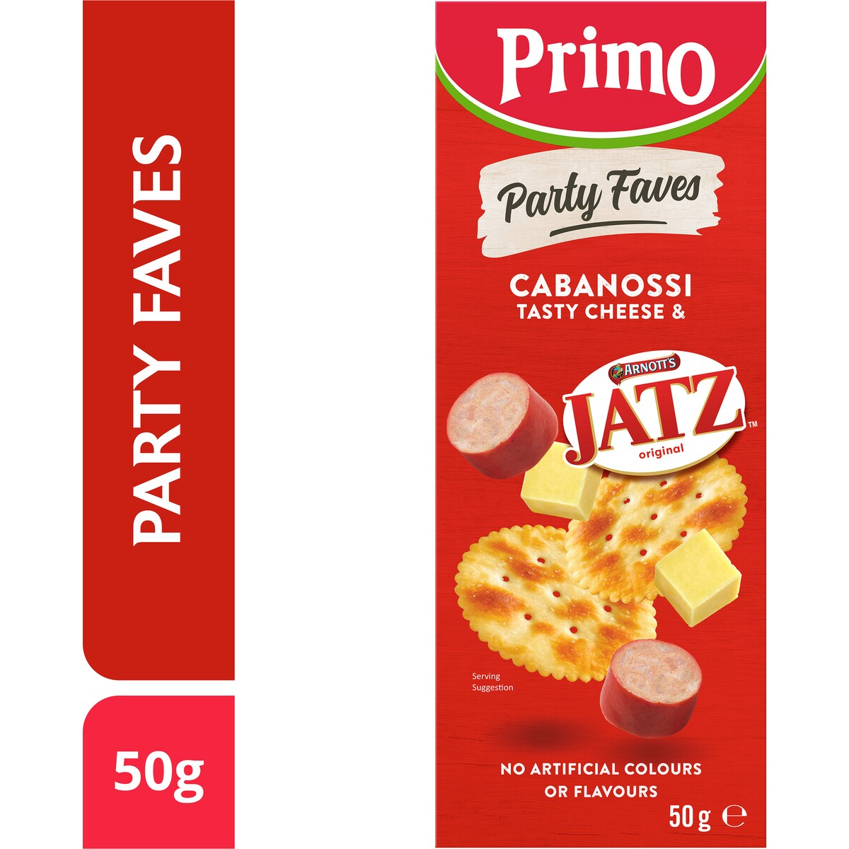 Primo Trios Cabanossi Cheese & Jatz Crackers 50g