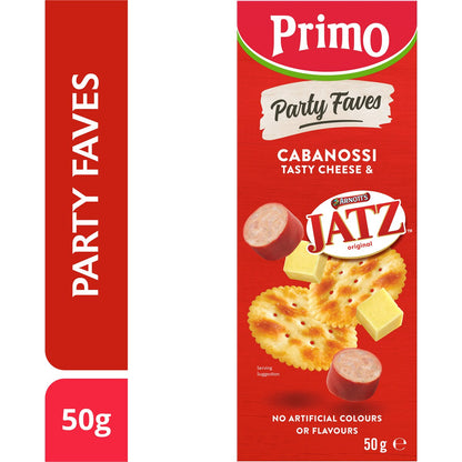 Primo Trios Cabanossi Cheese & Jatz Crackers 50g