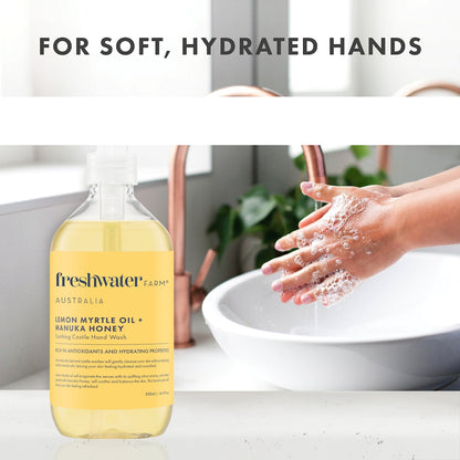 Freshwater Farm Australia Lemon Myrtle Manuka Honey Hand Wash Refill Pouch 1l