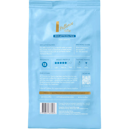 Vittoria Decaffeinated Coffee Beans 500g
